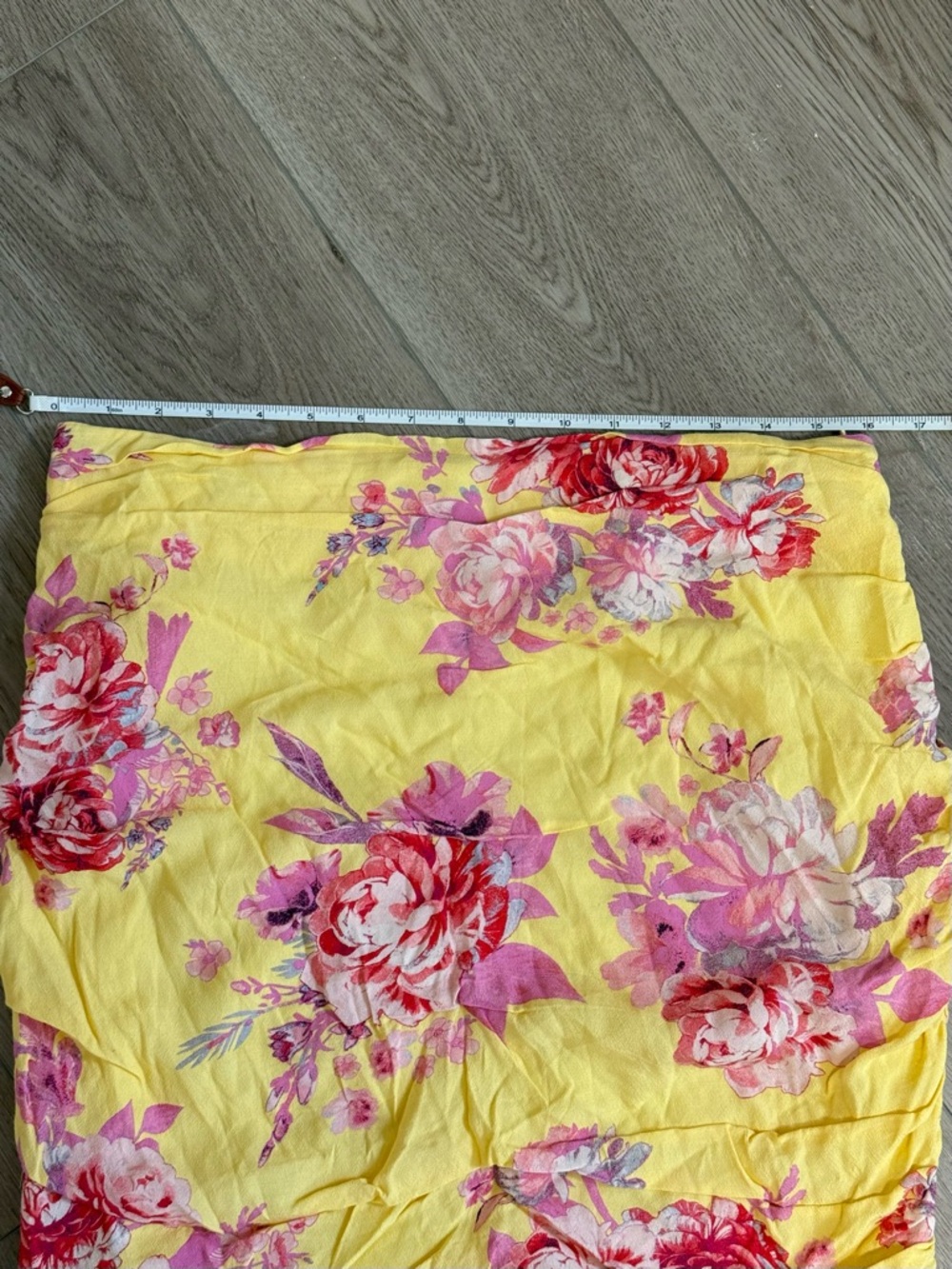 Mango MNG Skirt Romance Yellow Floral Ruffle Frill Mini Flirty Feminine Romantic - Picture 9 of 10